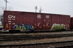 DWC 794976  60-9 ft Double Door Excess Height Boxcar  CN RAIL (side A)